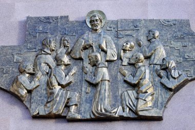 Tac Katolik Kilisesi dedi. İsa: Dağdaki vaaz. Bac Lieu. Vietnam. .