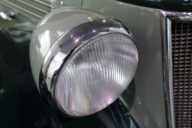 Audi Otomobil Müzesi. Audi arabalarının tarihi koleksiyonu. Ingolstadt 'ta. Almanya.