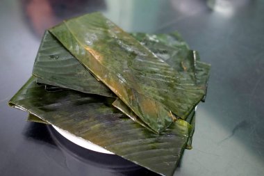 Vietnam sokak yemeği. Banh nam. Rengi. Vietnam.