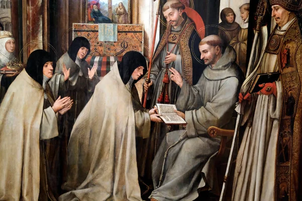 Ulusal Antik Sanat Müzesi. Assisi 'li Aziz Clare' in mesleği. Jorge Fonso. 16. yüzyıl. Meşe kaplamalı yağ. Lizbon. Portekiz.