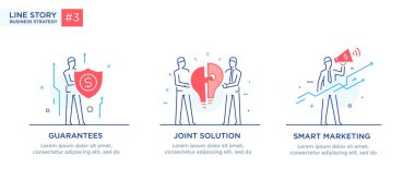 İllüstrasyonlar kavramı işadamları ile kümesi. İş akışı, büyüme, grafik. İş geliştirme, kilometre taşları. Doğrusal illüstrasyon simgeler infographics. Açılış sayfası sitesi baskı poster