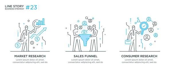 Zestaw koncepcji ilustracje z biznesmenów. Przepływ pracy, wzrostu, grafiki. Rozwoju biznesu, kamienie milowe. liniowy ilustracja ikony infografiki. Docelową stronę witryny drukowany plakat — Wektor stockowy