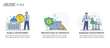 İş konsepti ile illüstrasyon seti. Çalışma akışı, büyüme, grafikler. İş geliştirme, kilometre taşları, başlangıç. doğrusal illüstrasyon Simgesi bilgi grafikleri. İniş sayfası baskı posteri. Çizgi