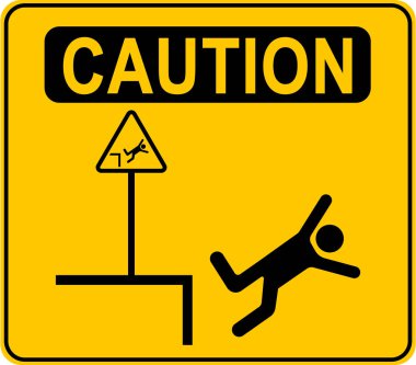 Mizah uyarı dikkat sarı işaret inatçı asi adam