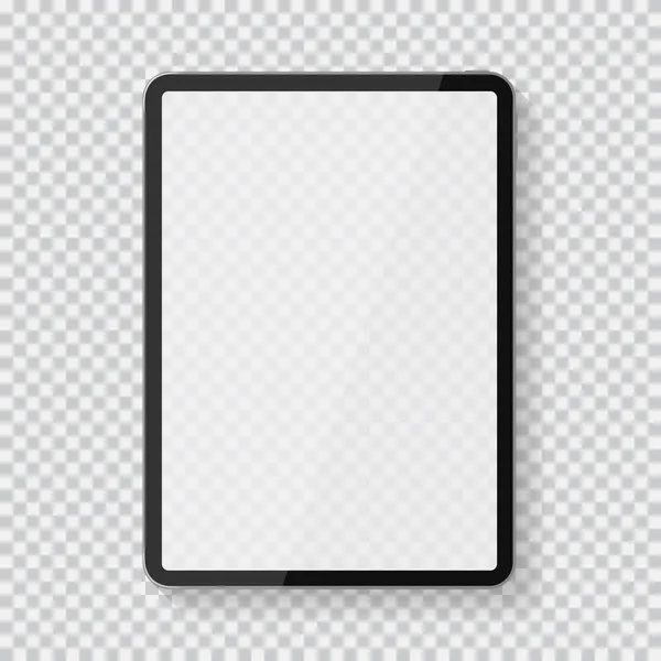 Ordenador PC con pantalla en blanco tableta vector maqueta — Vector de stock