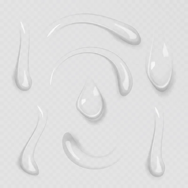 Διαφανή νερό gel drop set. Διανυσματικών Eps 10. — Διανυσματικό Αρχείο