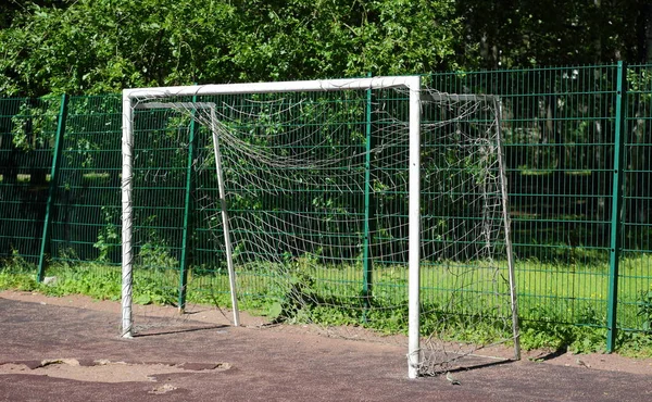 Objetivo Futebol Infantil — Fotografia de Stock