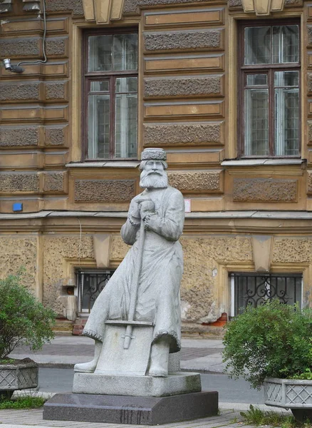Monumento Bidello Piazza Ostrovsky San Pietroburgo Russia Settembre 2018 — Foto Stock