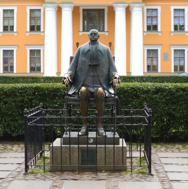 Peter büyük heykeltıraş Shemyakin, Peter ve Paul fortress, St Petersburg, Rusya, Eylül 2018 heykeli