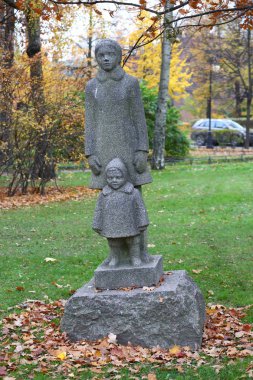 Modern Park heykel, Aleksandrovsky Park Saint-Petersburg Rusya Ekim 2018