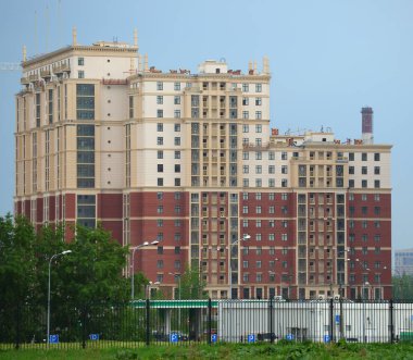 Modern apartman, ulitsa Dybenko 8, St. Petersburg, Rusya, Mayıs 2019