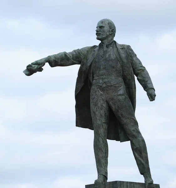 Lenin Emlékmű Moskovsky Prospect Szentpétervár Oroszország Szeptember 2019 — Stock Fotó