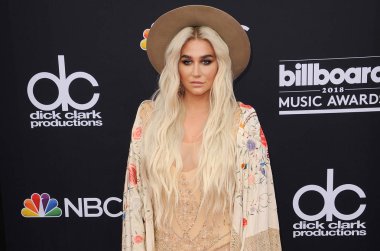 singer Kesha at the 2018 Billboard Music Awards held at the MGM Grand Garden Arena in Las Vegas, USA on May 20, 2018.