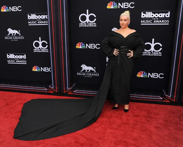 Chanteuse Christina Aguilera Aux Billboard Music Awards 2018 Mgm Grand — Photo