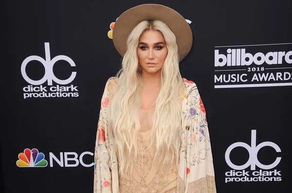 Énekes Kesha 2018 Billboard Music Awards Tartott Mgm Grand Garden — Stock Fotó