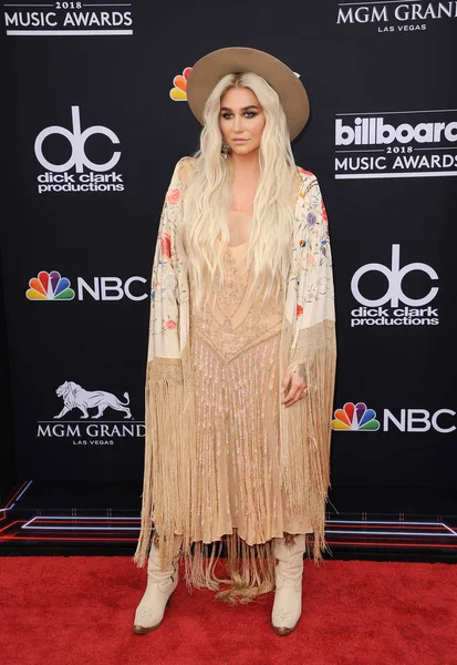 Singer Kesha 2018 Billboard Music Awards Held Mgm Grand Garden — Stock Photo, Image