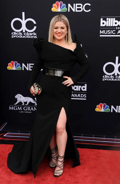 Певица Келли Кларксон Церемонии Billboard Music Awards 2018 Проходящей Арене — стоковое фото