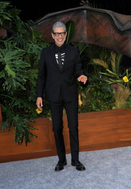 Jeff Goldblum 'Jurassic World' ün Los Angeles galasında 12 Haziran 2018 'de Walt Disney Konser Salonu' nda düzenlendi..