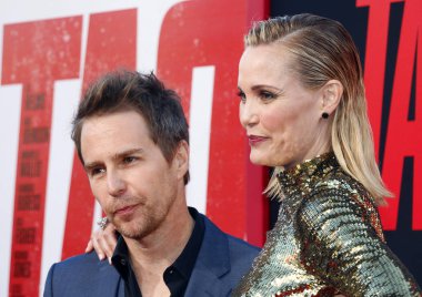 'etiketinin Regency köyü tiyatro Westwood, ABD 7 Haziran 2018 düzenlenen' aktörler Leslie Bibb ve Sam Rockwell, Los Angeles premiere.