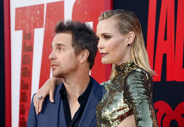 'etiketinin Regency köyü tiyatro Westwood, ABD 7 Haziran 2018 düzenlenen' aktörler Leslie Bibb ve Sam Rockwell, Los Angeles premiere.