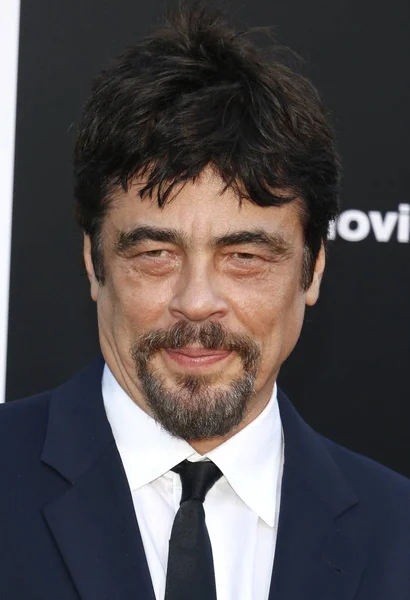 Acteur Benicio Del Toro Los Angeles Premiere Van Sicario Dag — Stockfoto