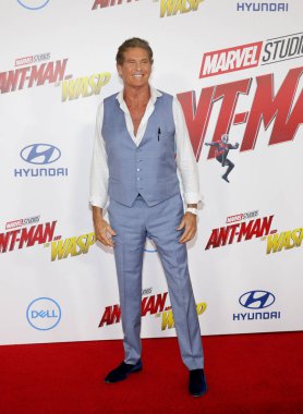 aktör David Hasselhoff, Los Angeles premiere 'Ant-Man ve Hollywood, ABD El Capitan Tiyatrosunda 25 Haziran 2018 düzenlenen Wasp' in.