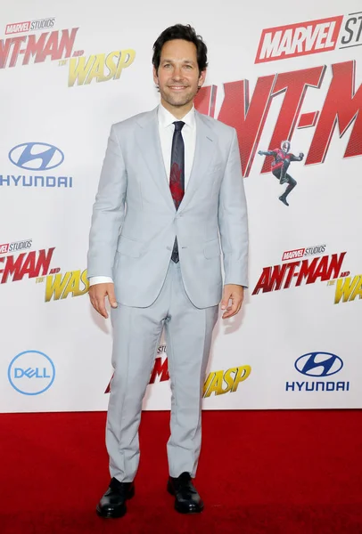 Aktor Paul Rudd Penayangan Perdana Ant Man Wasp Los Angeles — Stok Foto