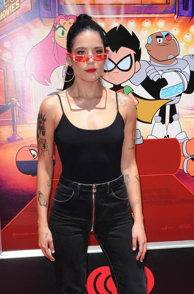 Halsey Los Angeles Premiere Teen Titans Movies Held Tcl Chinese — Stock Photo, Image