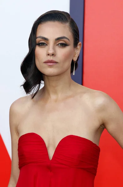 Mila Kunis Los Angeles Premiären Spionen Som Dumpade Mig Hölls — Stockfoto