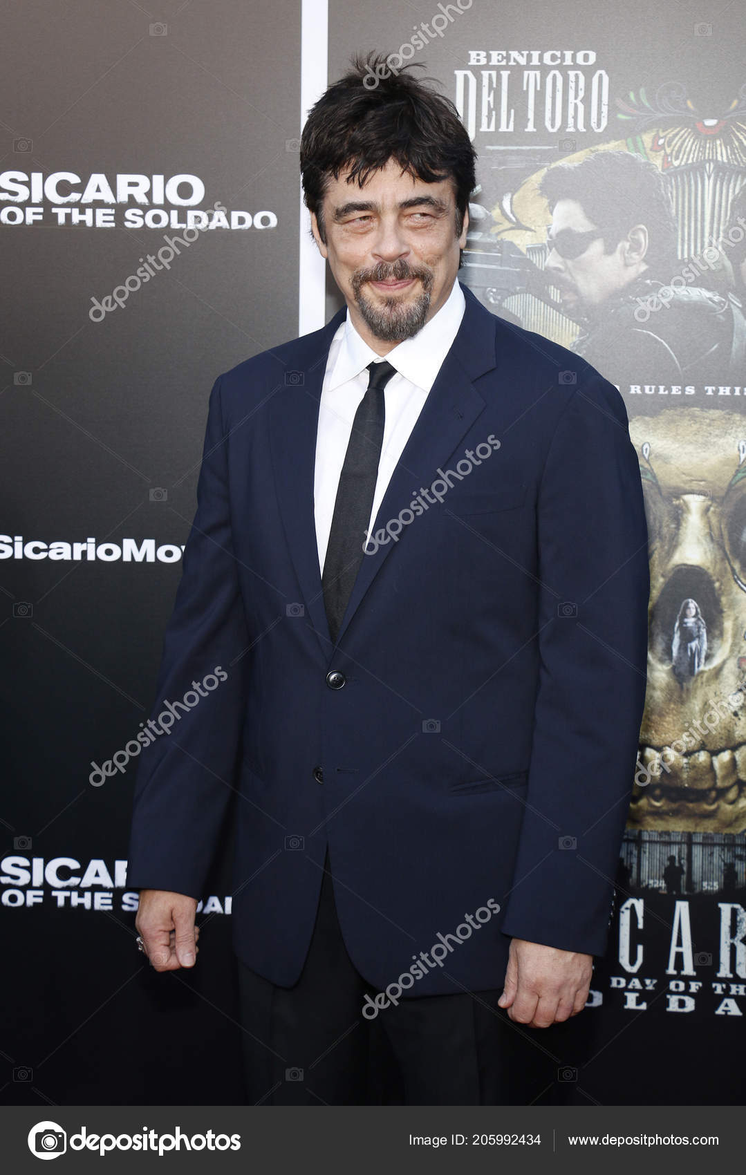 Actor Benicio Del Toro Los Angeles Premiere 'Sicario Day Soldado