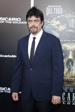 aktör Benicio del Toro, Los Angeles premiere ' Sicario: Soldado gün ' 26 Haziran 2018 üzerinde Regency köyü tiyatro Westwood, ABD'de düzenlenen.