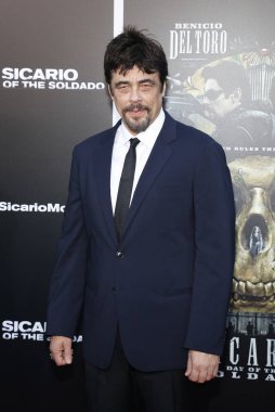 aktör Benicio del Toro, Los Angeles premiere ' Sicario: Soldado gün ' 26 Haziran 2018 üzerinde Regency köyü tiyatro Westwood, ABD'de düzenlenen.