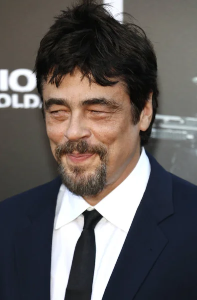 Acteur Benicio Del Toro Los Angeles Premiere Van Sicario Dag — Stockfoto