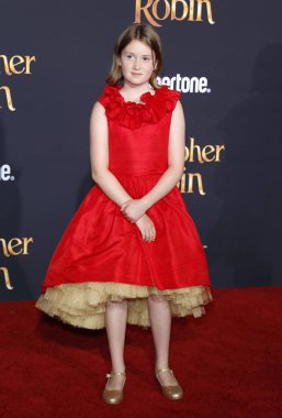 aktris Bronte Carmichael, Los Angeles premiere ' 30 Temmuz 2018 üzerinde Burbank, ABD Walt Disney stüdyolarında yapılan zincirleme Christopher.