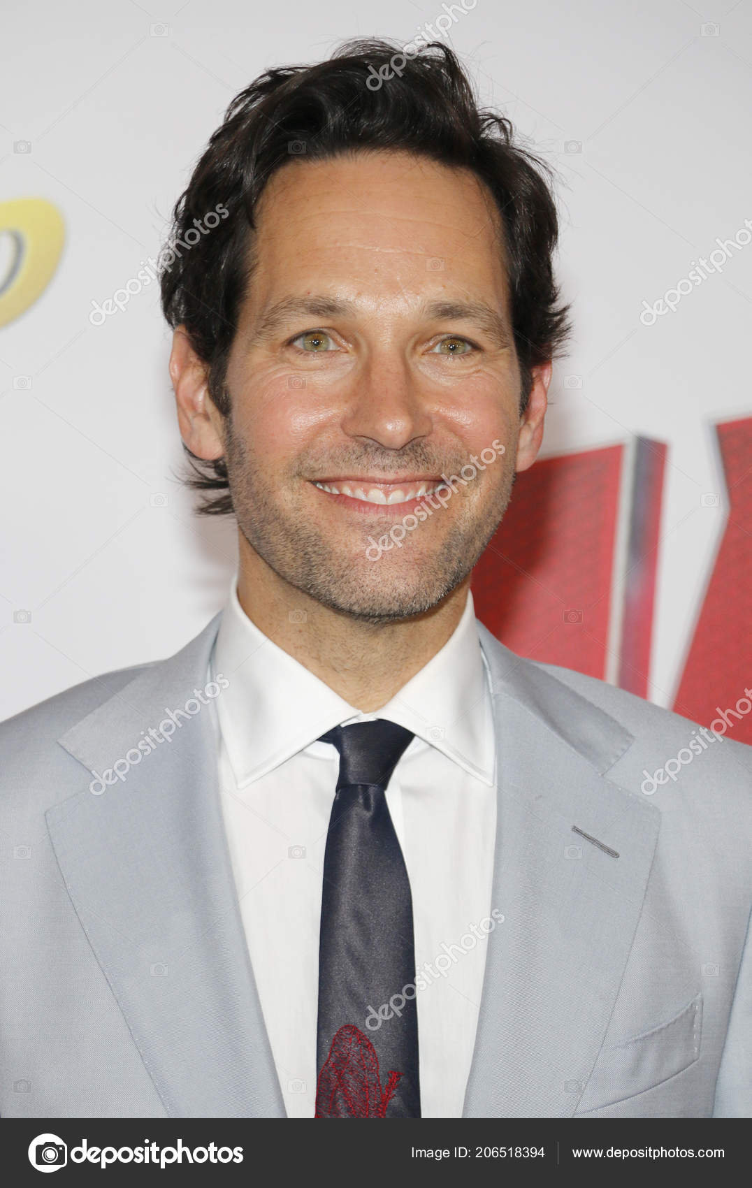 Actor Paul Rudd Los Angeles Premiere 'Ant Man Wasp' Held – Stock