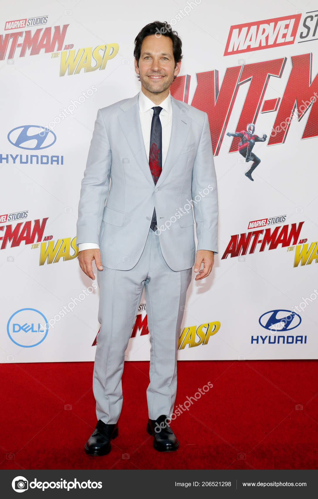 Actor Paul Rudd Los Angeles Premiere 'Ant Man Wasp' Held – Stock