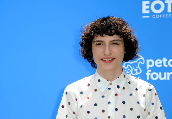 Finn Wolfhard at the Los Angeles premiere of 'Dog Days' held at the Westfield Century City in Century City, USA on August 5, 2018.