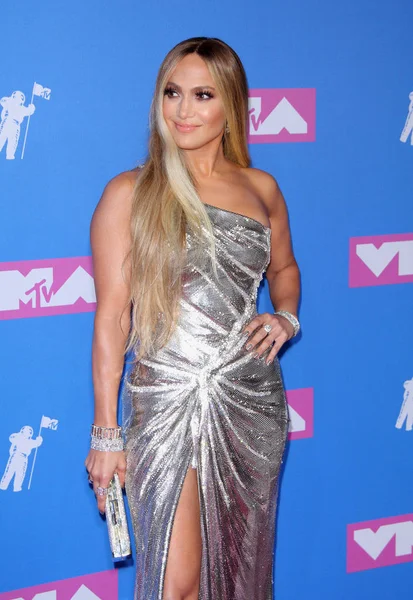 Singer Jennifer Lopez 2018 Mtv Video Music Awards Held Radio — Stock Photo, Image