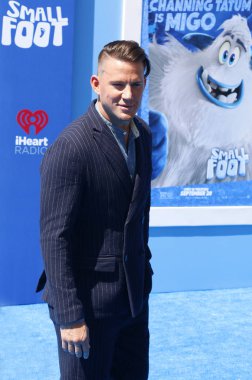 Channing Tatum, Los Angeles premiere Regency köyü tiyatro Westwood, ABD 22 Eylül 2018 düzenlenen 'Smallfoot'.