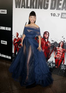Christian Serratos 27 Eylül 2018 Los Angeles, ABD Dga Tiyatrosu'nda düzenlenen Amc'ın 'The Walking Dead' sezon 9 galasında.