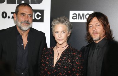 Norman Reedus, Melissa Mcbride ve Jeffrey Dean Morgan Amc'ın 'The Walking Dead' sezon 9 27 Eylül 2018 Los Angeles, ABD Dga Tiyatrosu'nda düzenlenen galasında.