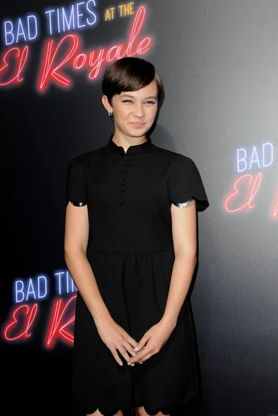 Cailee Spaeny Estreno Los Ángeles Bad Times Royale Celebrado Tcl — Foto de Stock