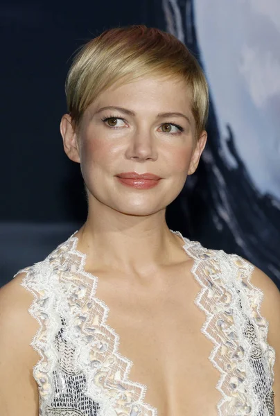 Actress Michelle Williams Los Angeles Premiere Venom Held Regency Village — Stock Photo, Image