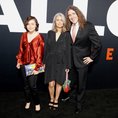 'Hollywood, ABD Tcl Çin Tiyatrosu 17 Ekim 2018 düzenlenen Cadılar Bayramı' Weird Al Yankovic, Suzanne Yankovic ve Nina Yankovic, Los Angeles premiere.