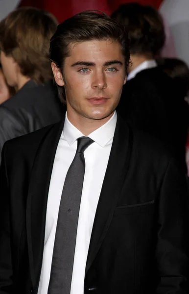 Actor Zac Efron Estreno Los Ángeles High School Musical Senior — Foto de Stock