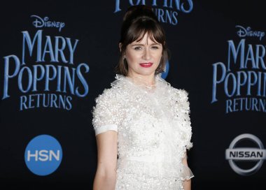29 Kasım 2018 Hollywood, ABD Dolby tiyatroda aktris Emily Mortimer Disney's 'Mary Poppins Returns' Dünya galasında düzenlenen.