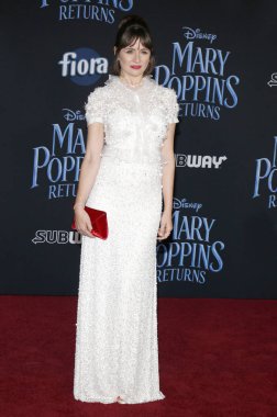 29 Kasım 2018 Hollywood, ABD Dolby tiyatroda aktris Emily Mortimer Disney's 'Mary Poppins Returns' Dünya galasında düzenlenen.