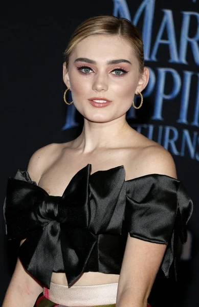 Actress Meg Donnelly World Premiere Disney Mary Poppins Returns Held — Stock Photo, Image