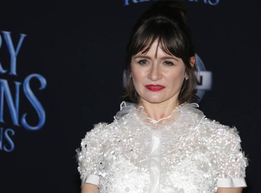 29 Kasım 2018 Hollywood, ABD Dolby tiyatroda aktris Emily Mortimer Disney's 'Mary Poppins Returns' Dünya galasında düzenlenen.