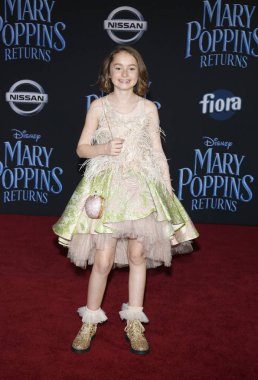 29 Kasım 2018 Dolby Theatre Hollywood, ABD oyuncu Pixie Davies Disney's 'Mary Poppins Returns' Dünya galasında düzenlenen.